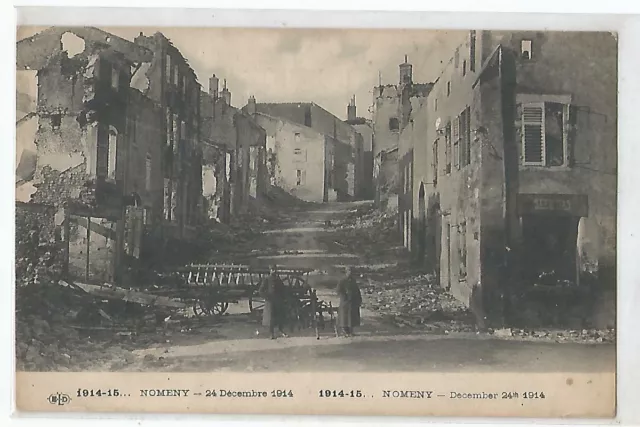 54 War 1914, Nomeny In Ruins On December 24, 1914