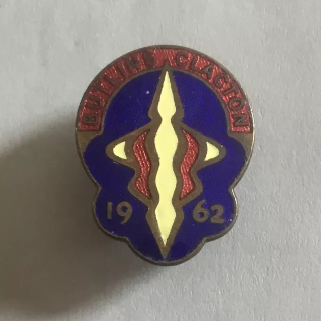 Rare old original Butlins badge :  Clacton 1962