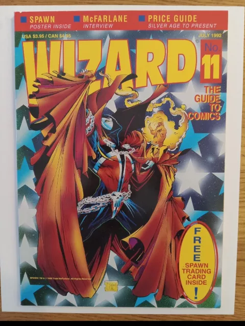 Wizard Magazine # 11 Key Early Spawn App Cover / Poster Todd McFarlane 1992