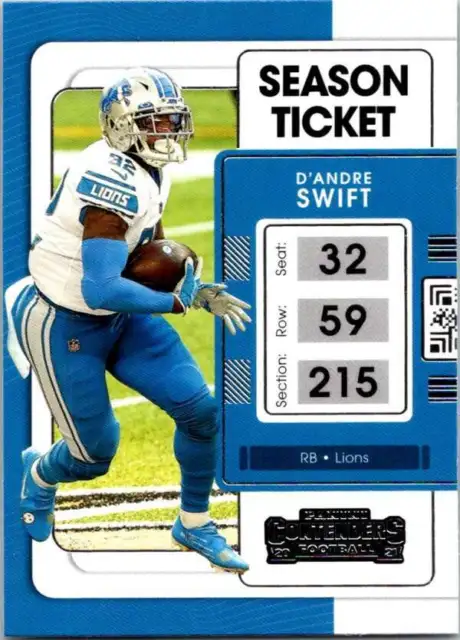 2021 Panini Contenders NFL Football Season Ticket Cards Pick From List