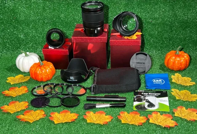 Kit de lentes Nikon Nikkor Z 24-70 mm S f4, filtros, capucha para Z30 Z50 Z6 Z7 Z9 II