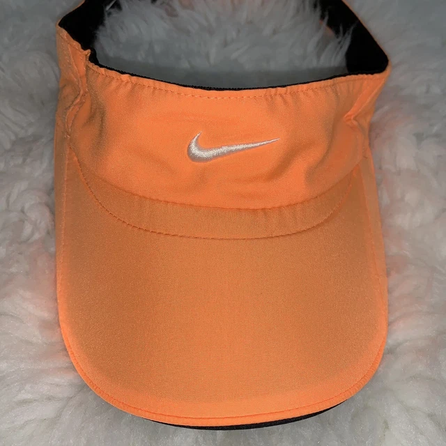 NIKE Women’s One Size Bright Orange Lightweight Athletic Tennis Golf Sun Visor