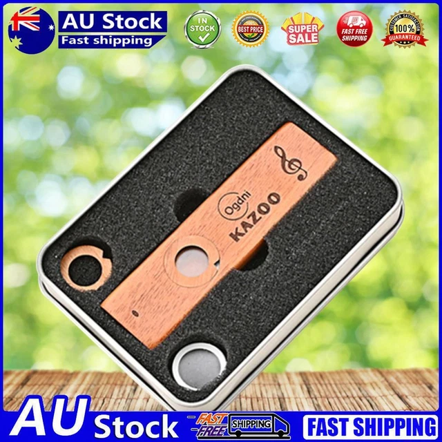 Ukulele Guitar Partner Easy To Play Wood Kazoo Flute for Beginner Music Lovers