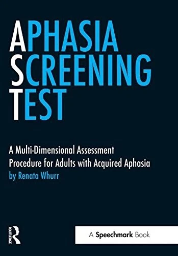 SPEECHMARK APHASIA SCREENING Test, Multi-Dimensional Assessment ...