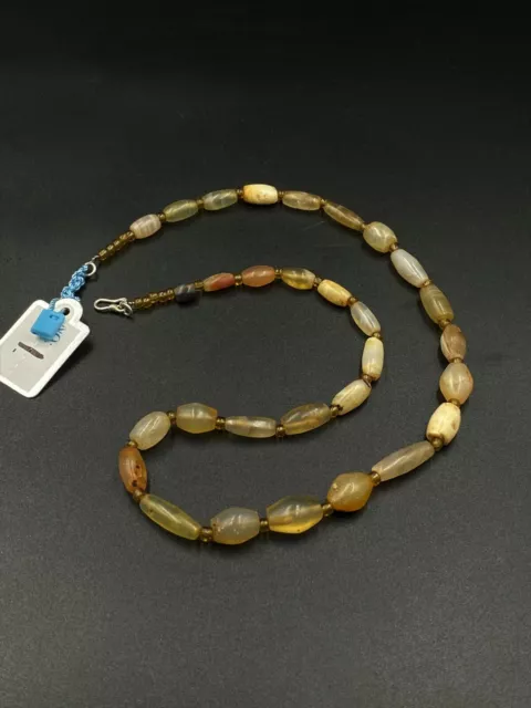OLD Beads Antique Trade Jewelry Agate Necklace Ancient Antiquities Myanmar 12