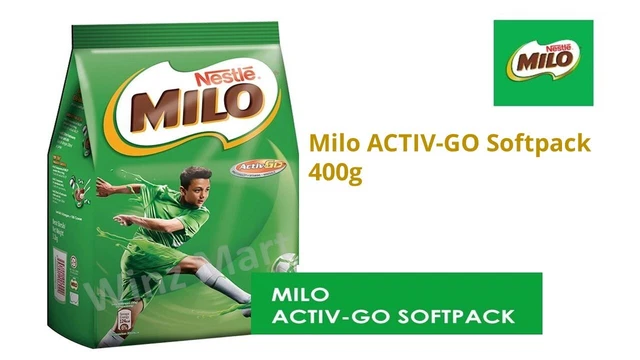 NESTLE MILO ACTIV-GO Chocolate Malt Powder Drink 400g Soft Pack £21.49 ...