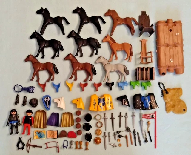 PLAYMOBIL RITTER Sammlung Pferd Rüstung Figuren EUR 30,00 - PicClick DE