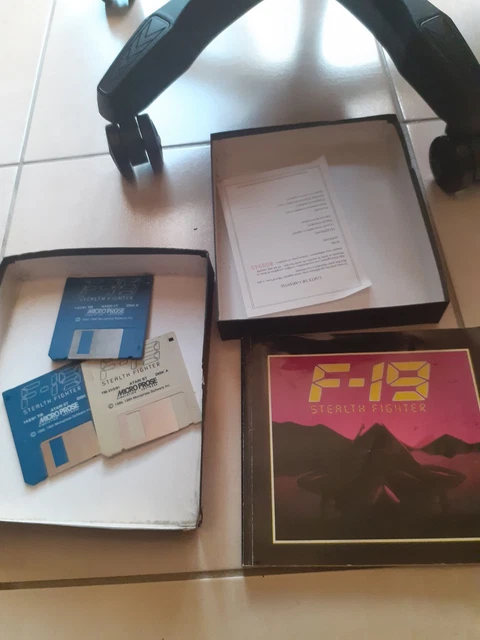 Jeu Vidéo F-19 Stealth Fighter (MicroProse) - Atari ST Big Box - Version FR Avec Notice - État Correct