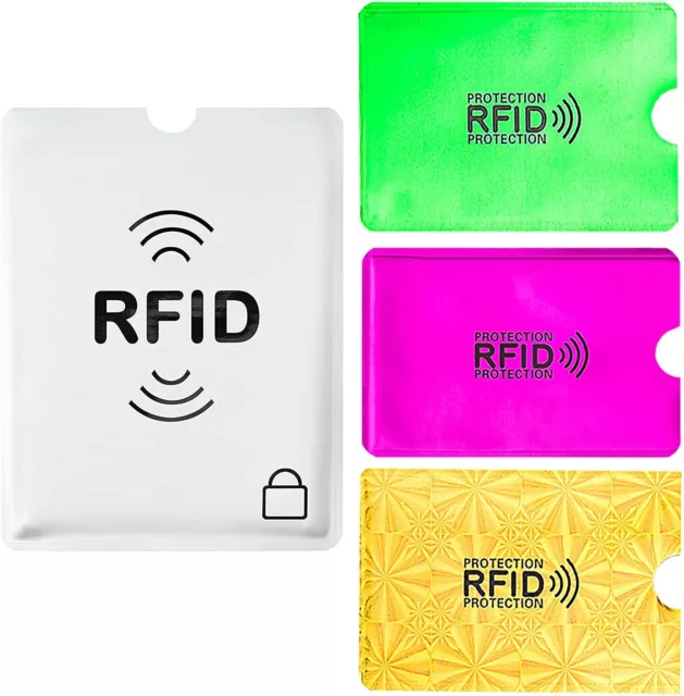 RFID Blocking ANTI THEFT Aluminum Safety Sleeve Credit Card and Passport Protect