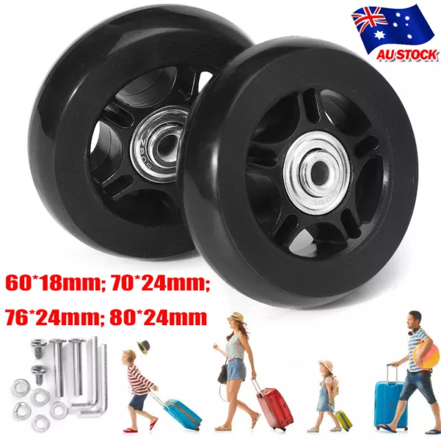 1 Pair Suitcase Wheels Luggage Suitcase Replacement Wheels Repair Tool Casters