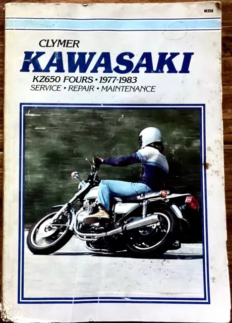 1977-1983 Clymer M358 Kawasaki Kz650 Fours Service Repair Maintenance Manual