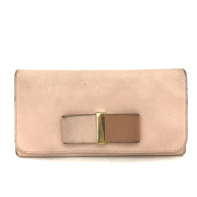 Chloe Lily Leather Long Bifold Wallet purse/2X0667