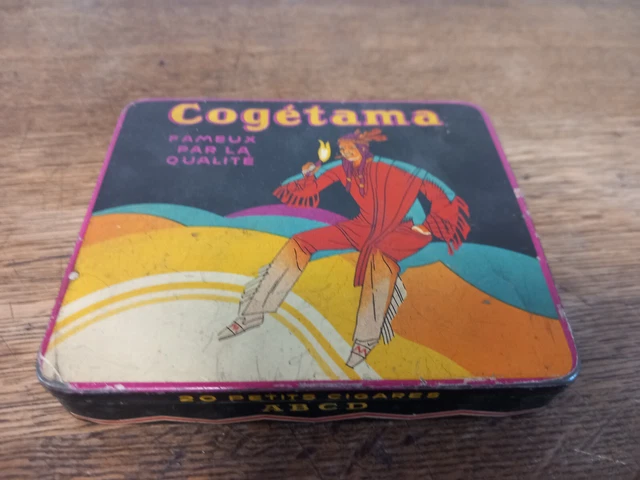 Ancienne Boîte à Cigares En Métal Meharis - Objet Déco Vintage