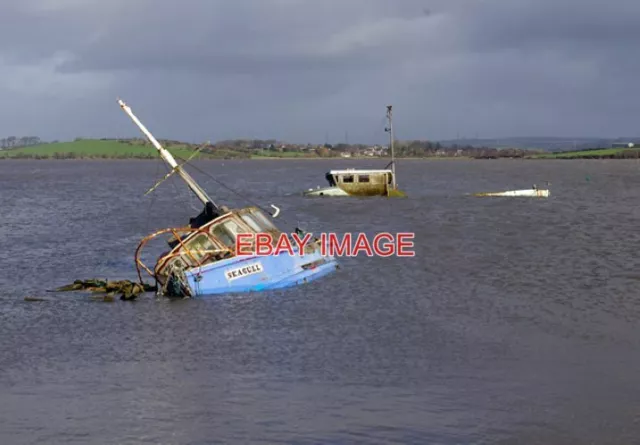 Photo  Old Boats At Sunderland It's High Water On A High Spring Tide Which Revea