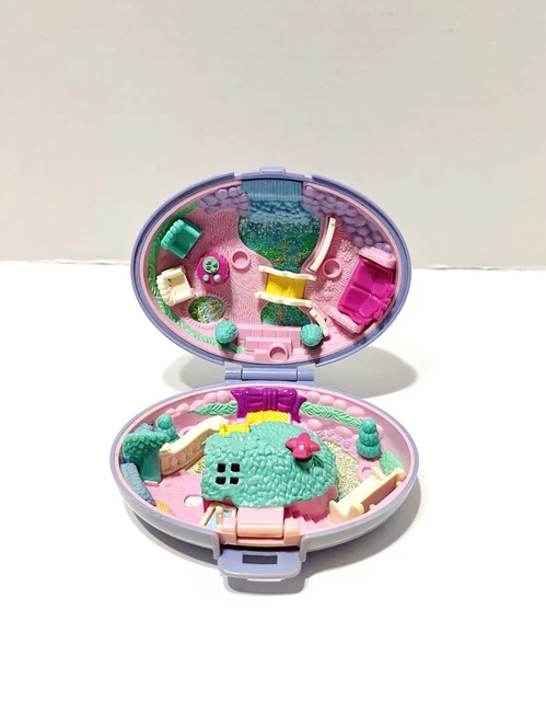 Polly Pocket – Unicorn Meadow Bluebird 1995 – Complet Avec Figurine – Très Bon état