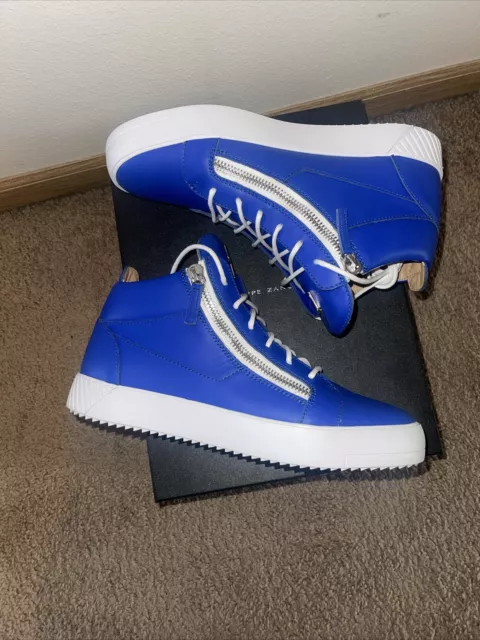 Giuseppe Zanotti July SC Uomo Sneakers Size 43 Blue Mid