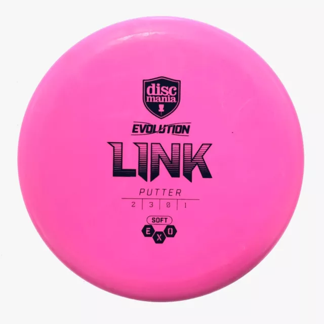 DISC GOLF DISCMANIA EVOLUTION EXO SOFT LINK PUTTER 175g PINK