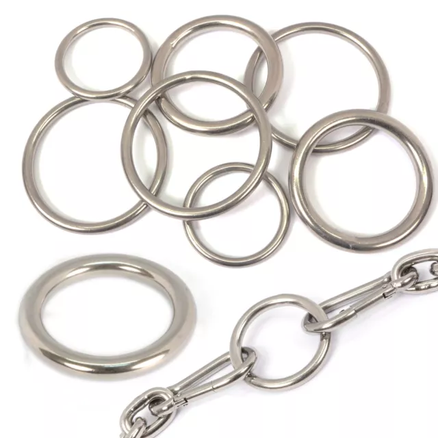 Rundring Rund O-Ringe O-Ring Edelstahlringe Ø3mm - Ø8mm Edelstahl V4A Massiv