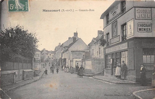 Cpa 95 Menucourt Grande Rue