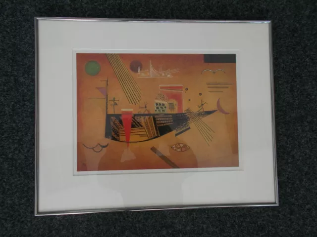 Kunstdruck von Wassily Kandinsky / 35 x 26 cm. Top Rahmung und Glas