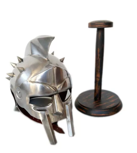 Maximus Gladiator Helmet Medieval Knight Roman Greek Spartan Armor Movie Replica