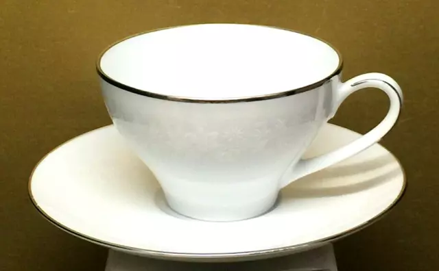 Kenmark Venetian Lace Fine China Tea Cup and Saucer