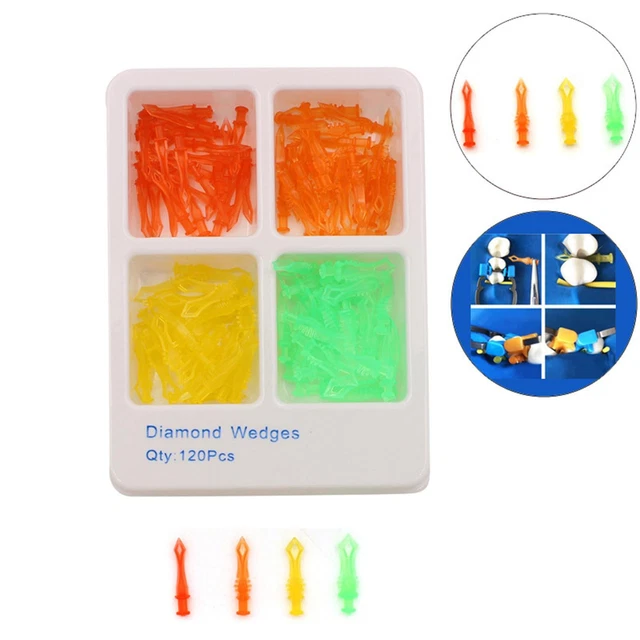 Dental Diamond Protective Wedges Colorful Plastic Wedge Wedges_ Self T4G7
