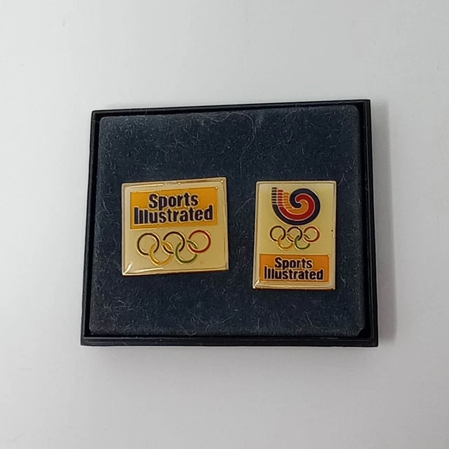 VINTAGE SPORTS ILLUSTRATED Pins Seoul 1988 Olympic Games Two Pin Set