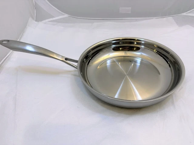 Cuisinart Triple Ply 10" Skillet Fry Pan Professional Stainless Steel MCS22-24N