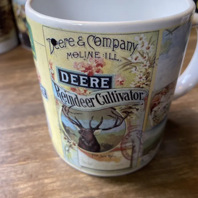 1  John Deere coffee cup Reindeer Cultivator