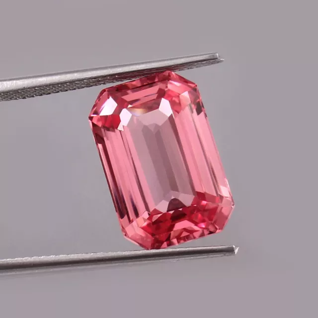 AAA Naturel Ceylan Padparadscha Saphir Desseré Radiant Coupe Gemme 15x10 MM