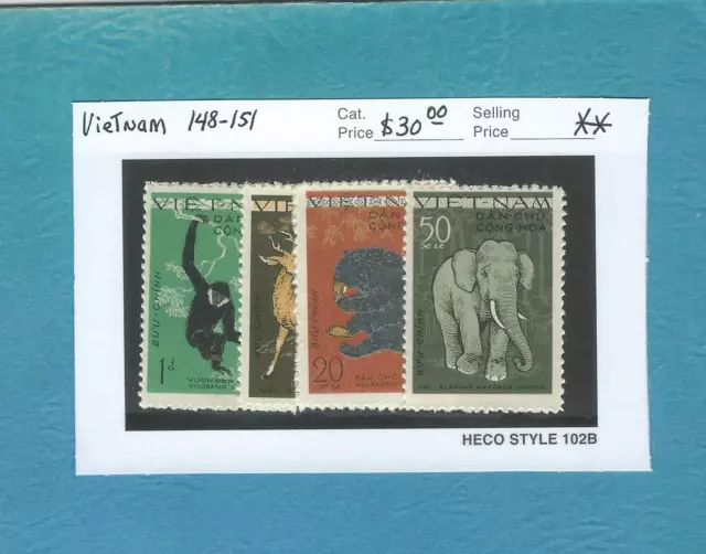 Vietnam - Scott # 148-151 (Animals)  MNH