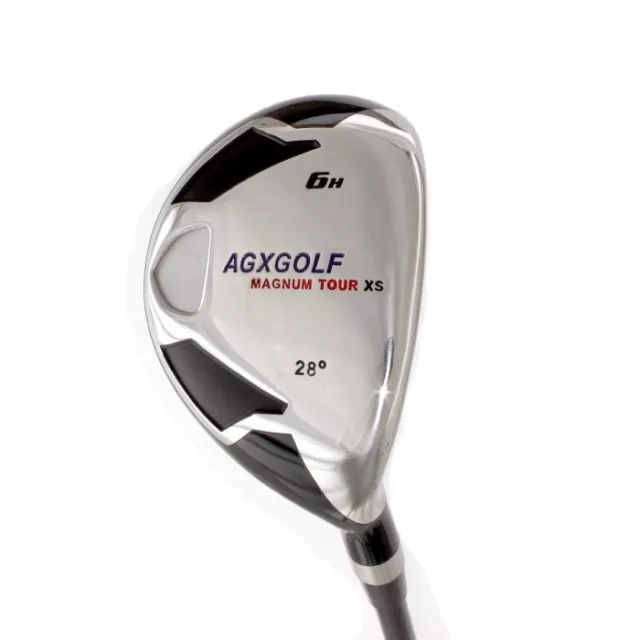 AGXGOLF MENS SENIOR RIGHT HAND #6 HYBRID IRON w/SENIOR FLEX SHAFT REGULAR LENGTH