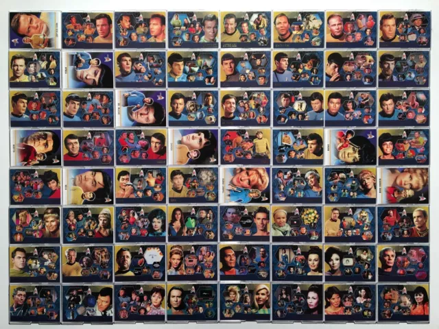 Star Trek 35th Anniversary HoloFEX Trading Base Card Set 72 Cards 2001