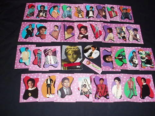 1984 Topps Michael Jackson Stickers, Gum & Wrap Set   Mint Condition