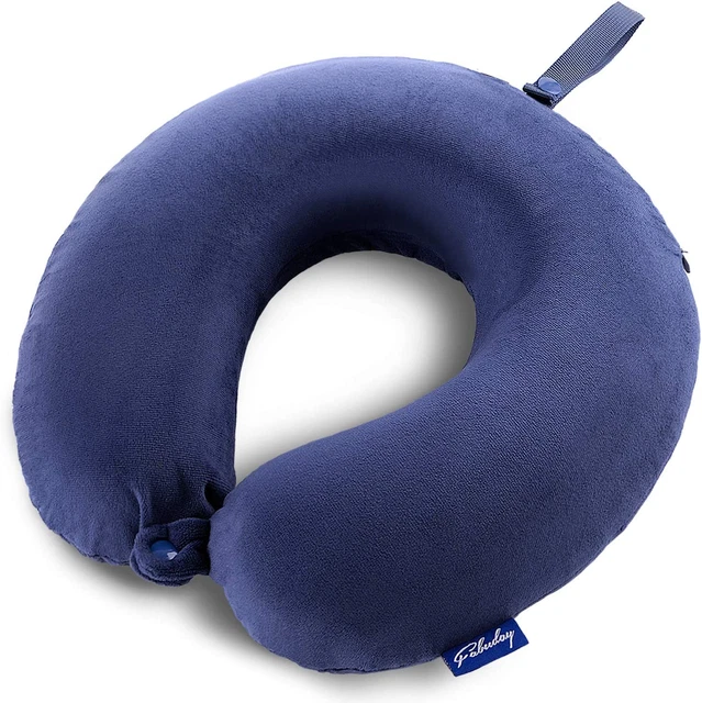 Fabuday Travel Pillow Memory Foam - Head Neck Support Airplane Pillow for Travel