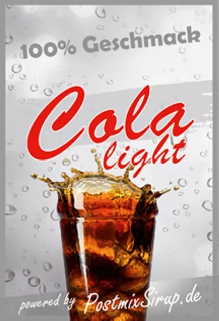 Cola-Light - Postmixsirup - Postmix - Sirup - Getränkesirup - 10l BiB (6,75€/L)