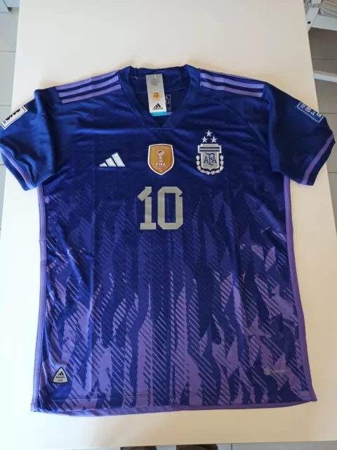 CAMISETA FUTBOL SELECCION ARGENTINA MESSI 10 ADIDAS QATAR 22' Campeona Mundial