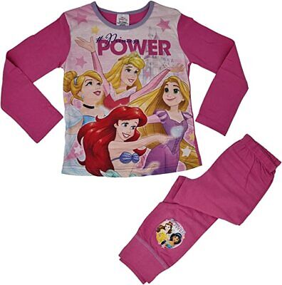 Girls Disney Princess Pyjamas Sleepwear Princess Power Age 4-10 Years