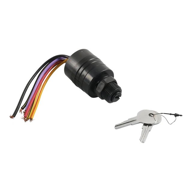 12V BLACK BOAT Ignition Switch Replacement For Mercury Outboard Motors