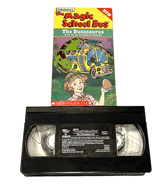 MAGIC SCHOOL BUS VHS Busasaurus Cartoon Scholastic Kids TV Show ...