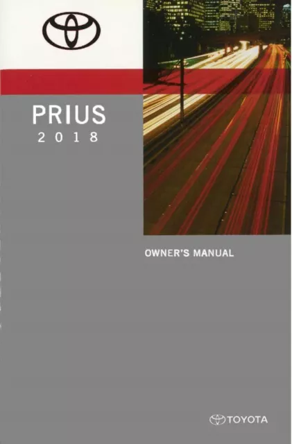 2018 Toyota Prius Owners Manual User Guide