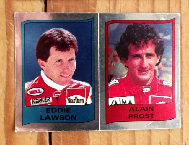 Panini Supersport Folie Eddie Lawson & Alain Prost F1 Nr. 107 Sehr Guter Zustand