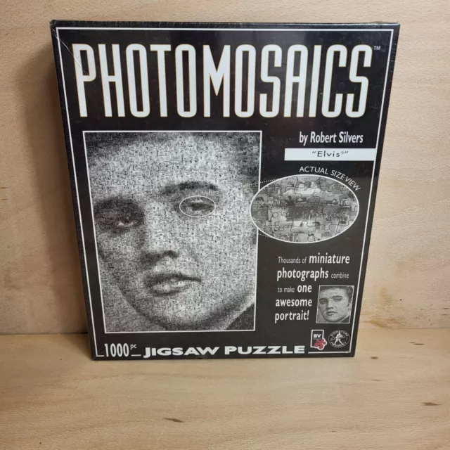 Photomosaics Elvis 1000 Piece Jigsaw Puzzle New Sealed