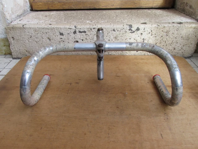 Guidon Ancien Potence Pivo Velo Course Handlebars Stem Race