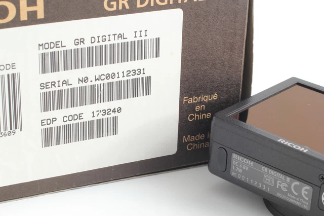 GW-2 GV-1 GH-2 GC-4 Box MINT* Ricoh GR Digital III 3 10.0MP Digital Camera JAPAN 13