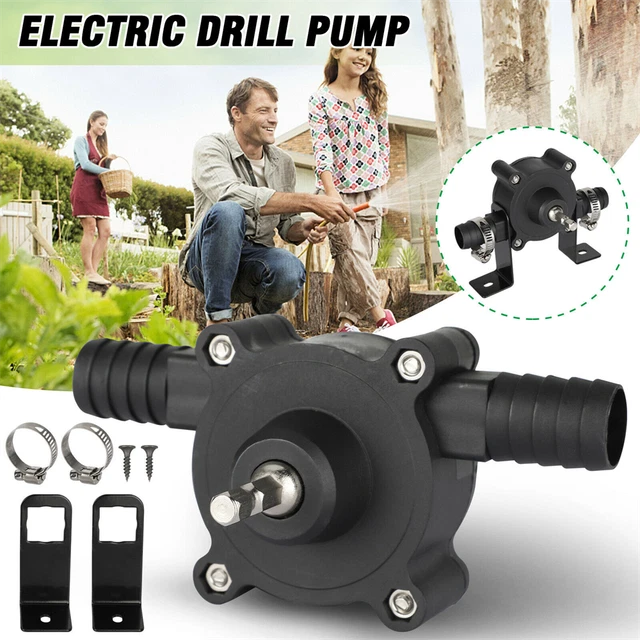 Home Electric Drill Drive Self Priming Pump Water Oil Fluid Transfer Pumps set