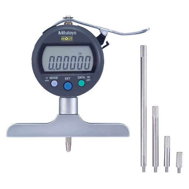 Mitutoyo 547 Series 0 to 8" SAE & Metric Digital Absolute Depth Gauge