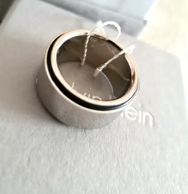 Calvin Klein Silver Tone Stainless steel Bico Ring (unisex)