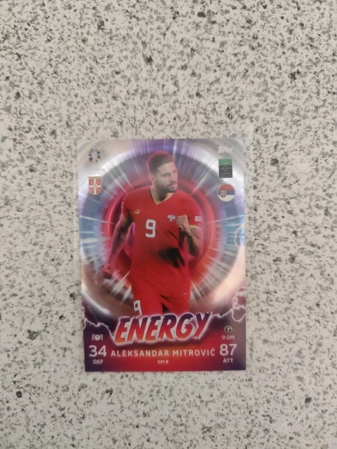TOPPS MATCH ATTAX Euro 2024 Aleksandar Mitrovi Mitrovic ENERGY topps-match-attax-euro-2024-aleksandar-mitrovi-mitrovic-energy